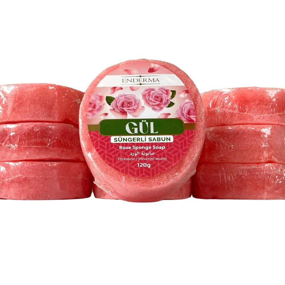 Enderma Gül Süngerli Sabun 120 gr