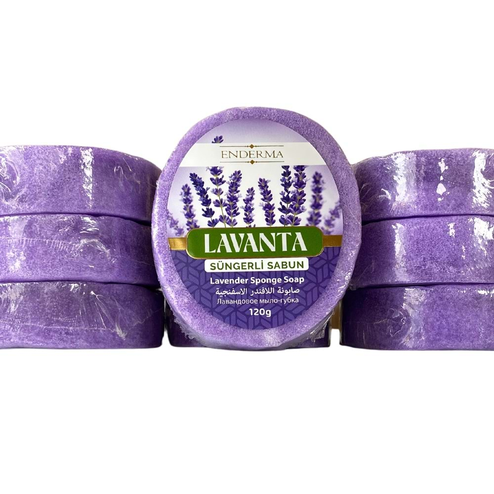 Enderma Lavanta Süngerli Sabun 120 gr