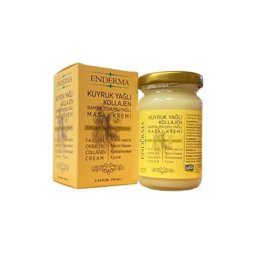 Enderma Kuyruk Yağlı Kollajen Bamya Tohumu Yağlı Masaj Kremi 110ml